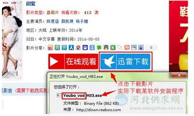 誘騙用戶下載影片，實(shí)則下載木馬病毒